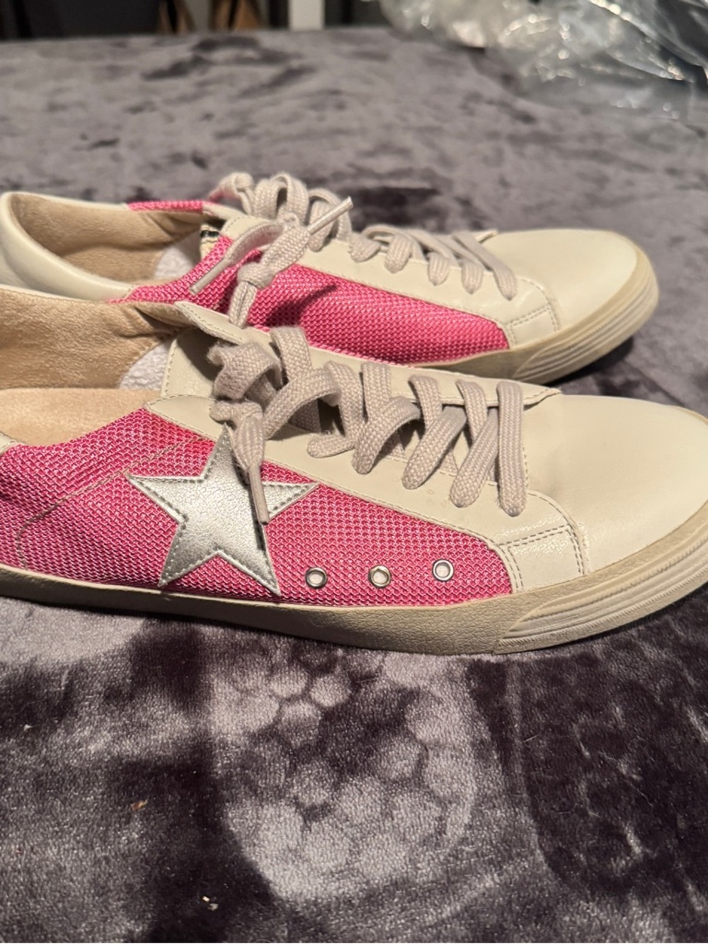 ShuShop - Pilar Sneakers - Pink, White - 10